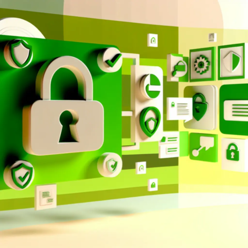 Ikony bezpieczeństwa zakupów i ochrony danych