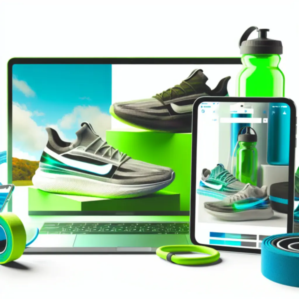 Nowe produkty sportowe TRYHARDGG SOLUTIONS LIMITED w dynamicznej, jasnej scenie