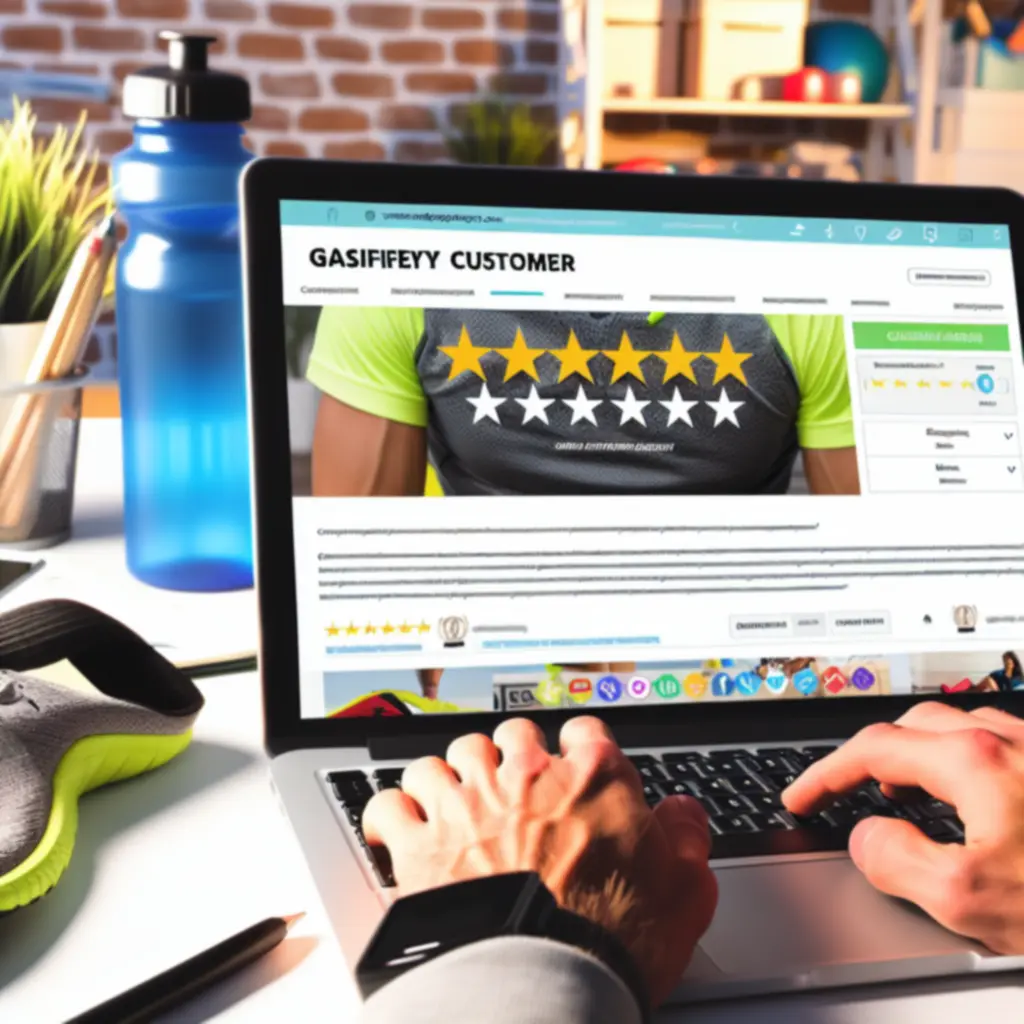 Zrzut ekranu pozytywnej recenzji produktu sportowego na platformie TRYHARDGG SOLUTIONS LIMITED