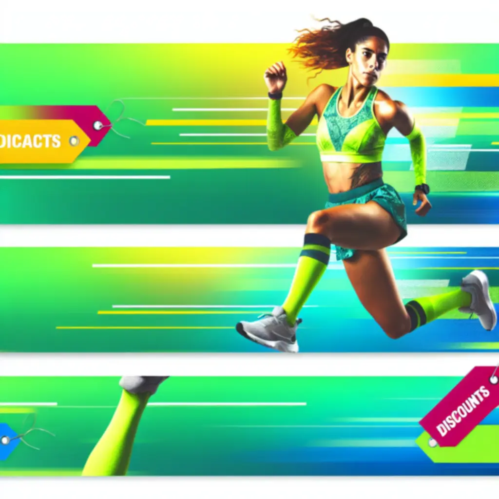 Dynamiczny baner promocyjny TRYHARDGG SOLUTIONS LIMITED z energicznymi barwami sportowymi